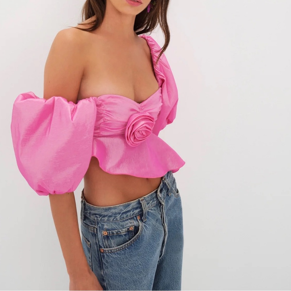 FOR LOVE & LEMONS Judith crop blouse